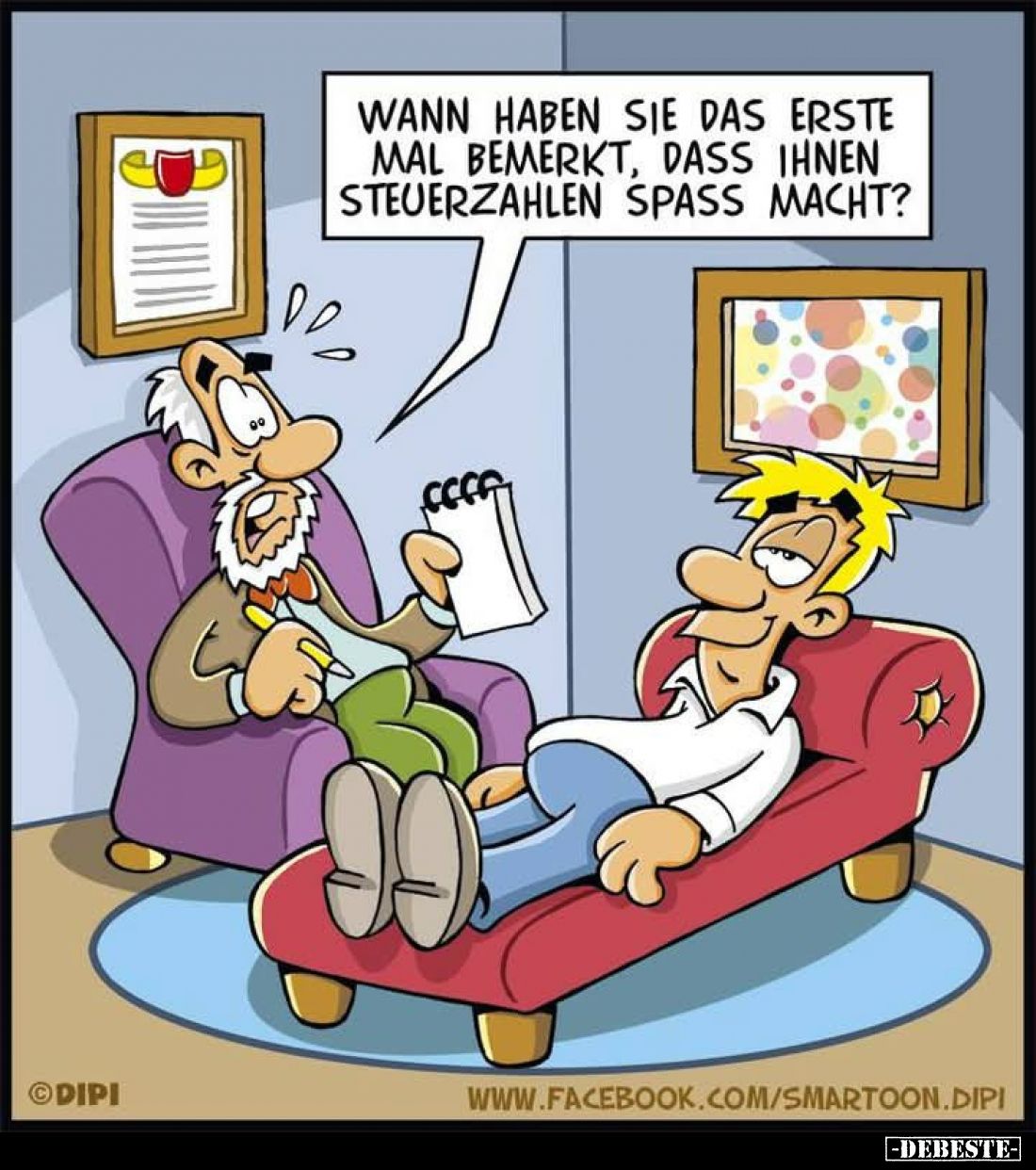 Wann haben sie das erste mal bemerkt, dass ihnen Steuerzahlen Spaß macht?