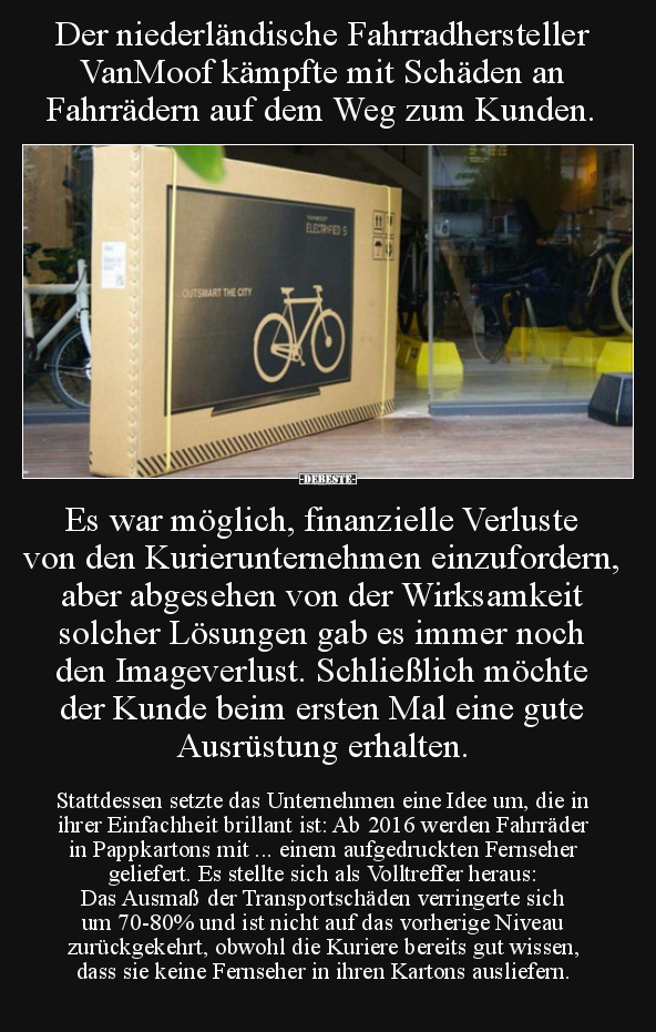 Der niederländische Fahrradhersteller VanMoof kämpfte mit.. - Lustige Bilder | DEBESTE.de