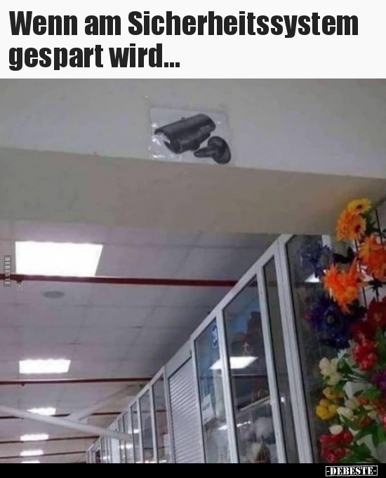 Wenn am Sicherheitssystem gespart wird...