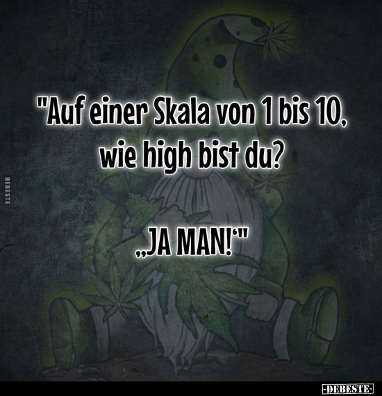 "Auf einer Skala von 1 bis 10, wie high bist du?".. - Lustige Bilder | DEBESTE.de