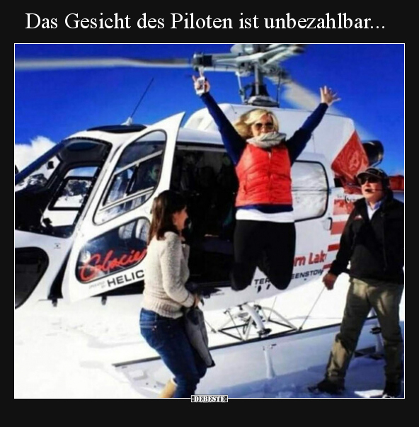 Das Gesicht des Piloten ist unbezahlbar... - Lustige Bilder | DEBESTE.de
