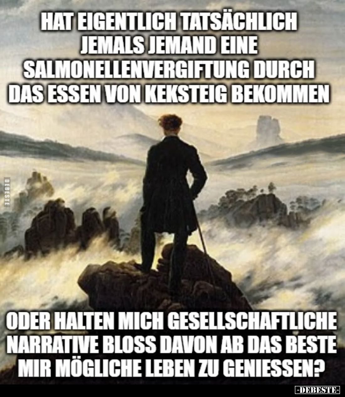 Hat eigentlich tatsächlich jemals jemand eine Salmonellenvergiftung durch das Essen von Keksteig bekommen
oder halten mich g...