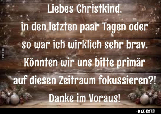 Liebes Christkind.. - Lustige Bilder | DEBESTE.de