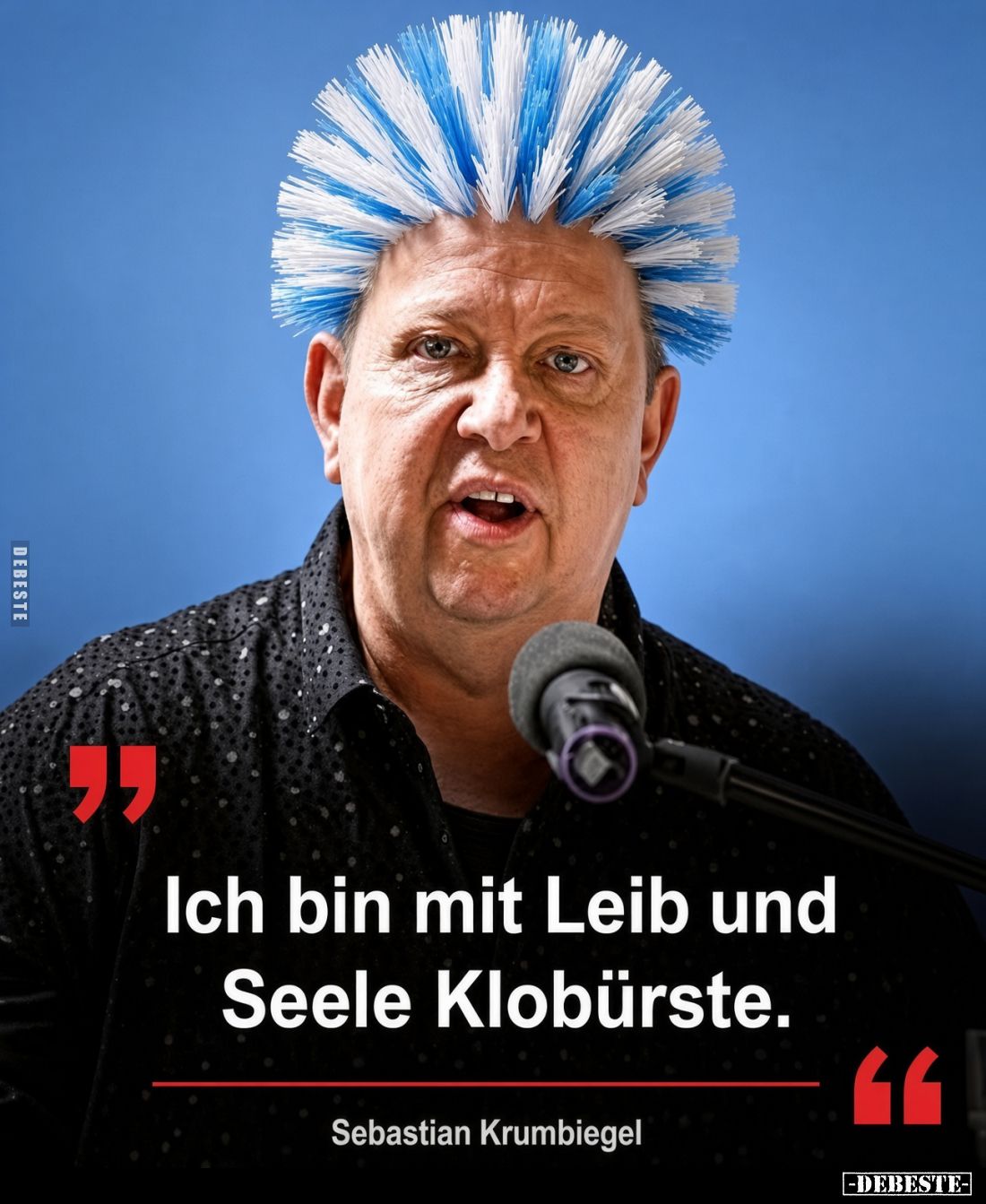 Ich bin mit Leib und Seele Klobürste. Sebastian Krumbiegel