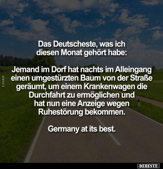 Das Deutscheste, was ich diesen Monat gehört habe:.. - Lustige Bilder | DEBESTE.de