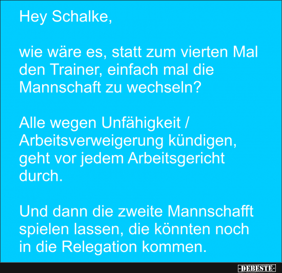 Hey, Schalke - Lustige Bilder | DEBESTE.de
