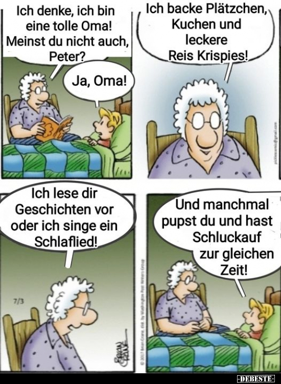 Ich denke, ich bin eine tolle Oma! Meinst du nicht auch.. - Lustige Bilder | DEBESTE.de