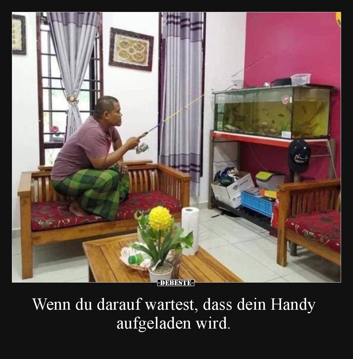 Wenn du darauf wartest, dass dein Handy aufgeladen wird... - Lustige Bilder | DEBESTE.de