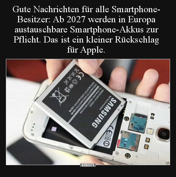 Gute Nachrichten für alle Smartphone-Besitzer: Ab 2027.. - Lustige Bilder | DEBESTE.de