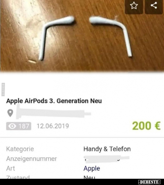 Apple AirPods 3. Generation Neu.. - Lustige Bilder | DEBESTE.de