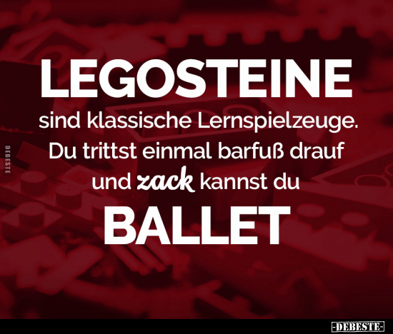LEGOSTEINE sind klassische Lernspielzeuge.. - Lustige Bilder | DEBESTE.de