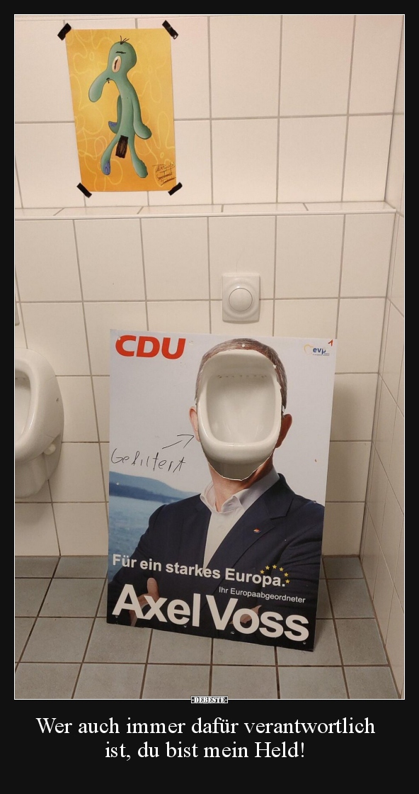 Wer auch immer dafür verantwortlich ist, du bist mein..