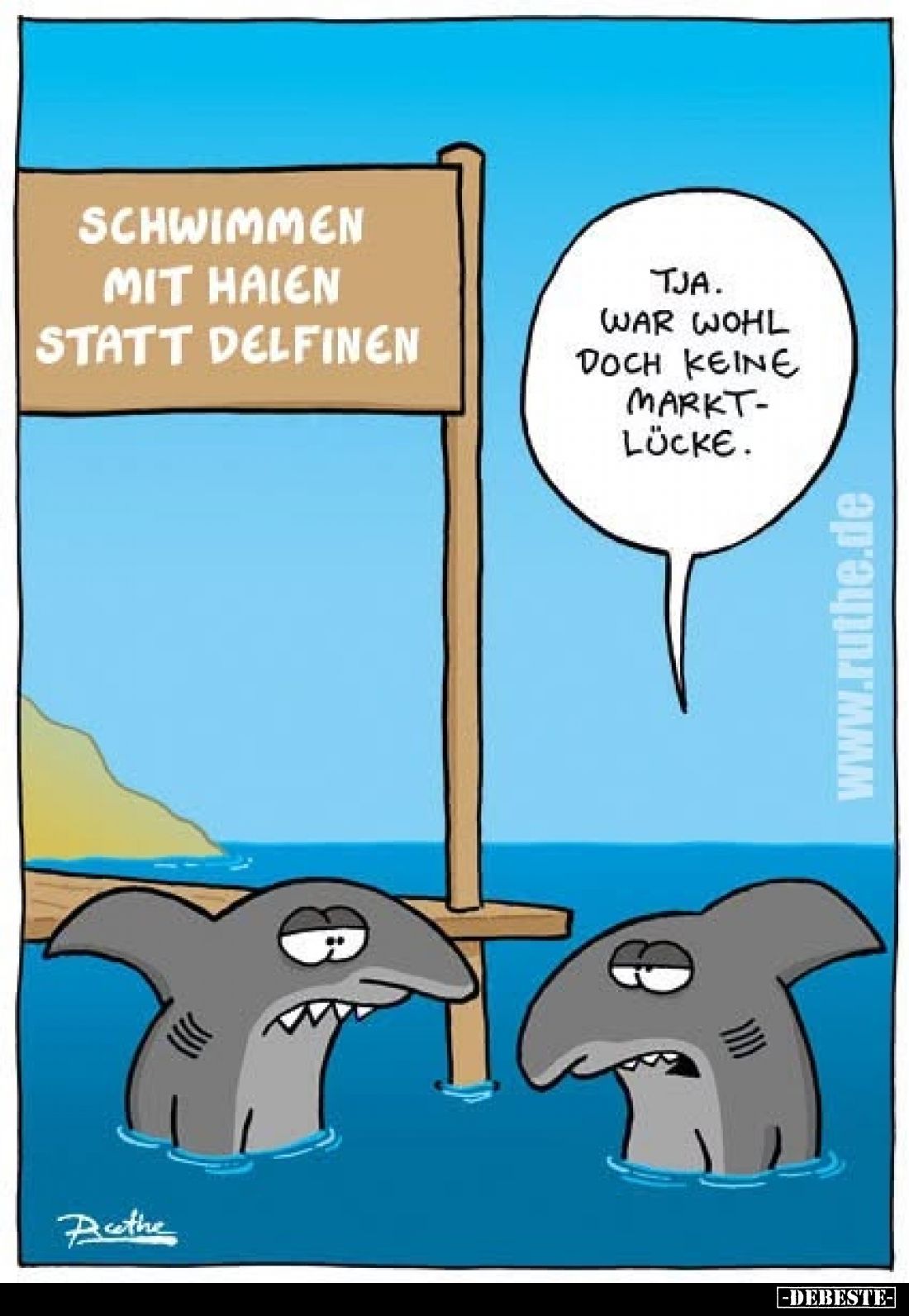 Schwimmen mit Haien statt Delfinen
-
Tja. War wohl doch keine Marktlücke.