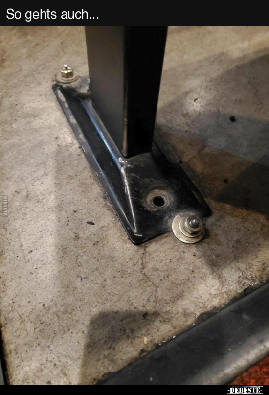 So gehts auch...