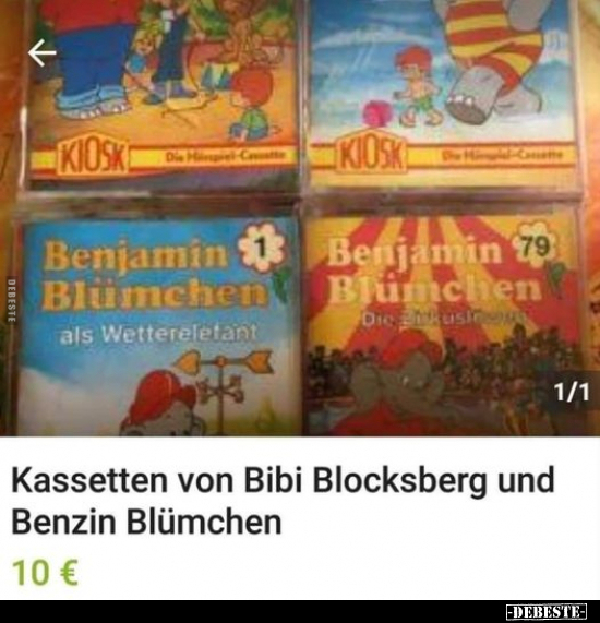 Kassetten von Bibi Blocksberg und Benzin Blümchen.. - Lustige Bilder | DEBESTE.de