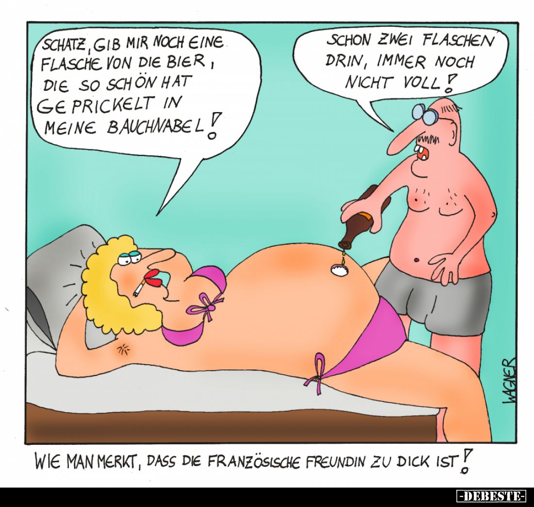Wie man merkt, dass die französische Freundin zu dick ist?.. - Lustige Bilder | DEBESTE.de
