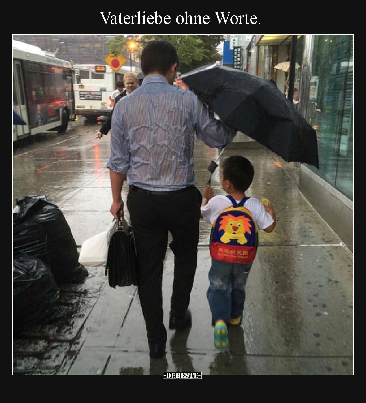 Vaterliebe ohne Worte...