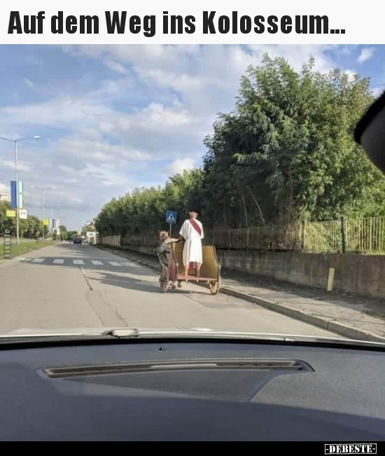 Auf dem Weg ins Kolosseum...