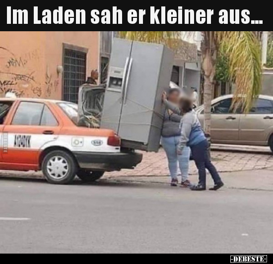 Im Laden sah er kleiner aus...