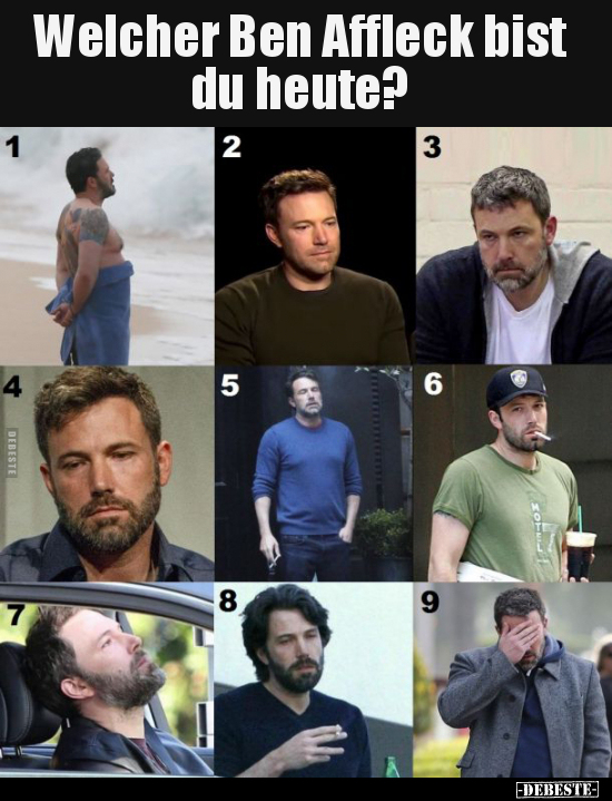 Welcher Ben Affleck bist du heute?.. - Lustige Bilder | DEBESTE.de