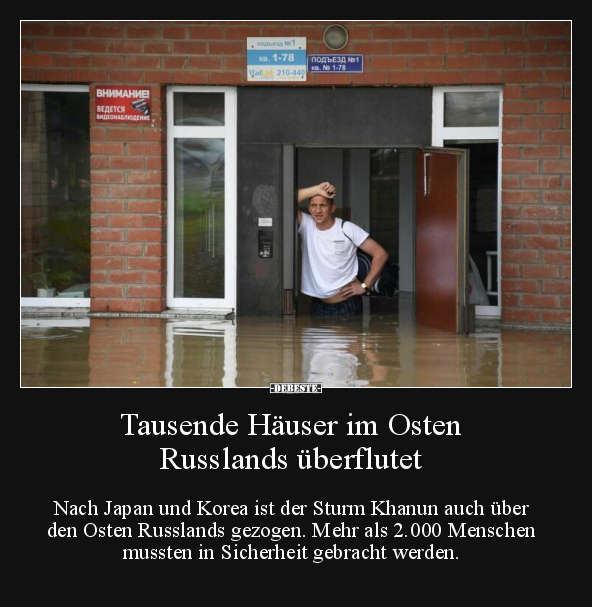 Tausende Häuser im Osten Russlands überflutet.. - Lustige Bilder | DEBESTE.de