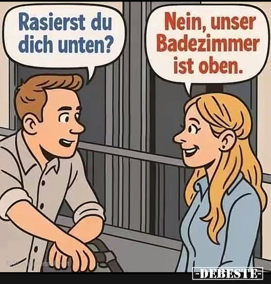 Rasierst du Dich unten - Lustige Bilder | DEBESTE.de