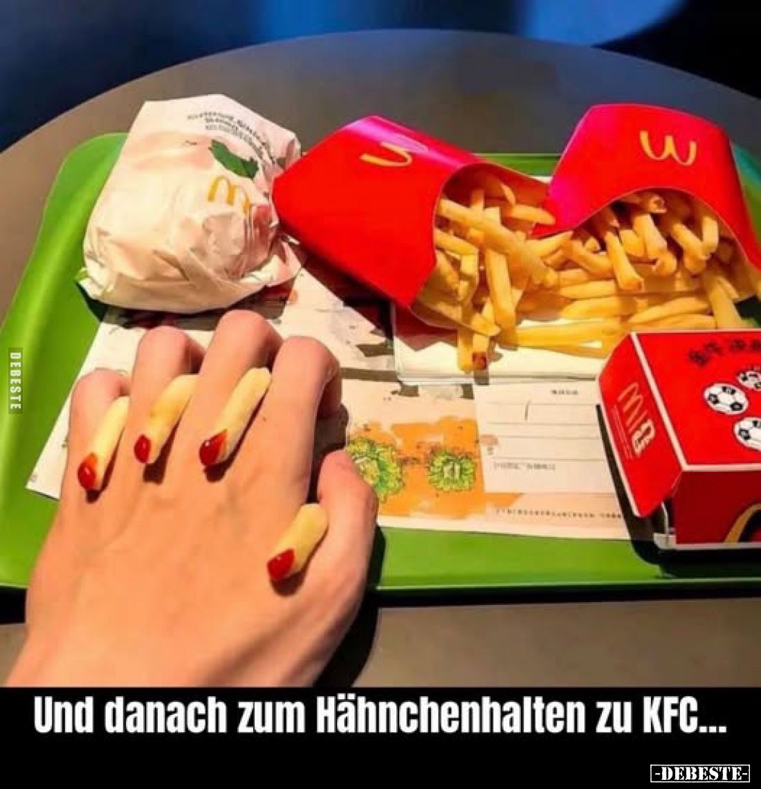 Und danach zum Händchenhalten zu KFC...
