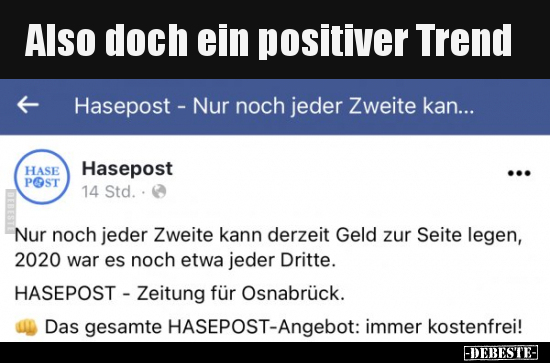 Also doch ein positiver Trend.. - Lustige Bilder | DEBESTE.de