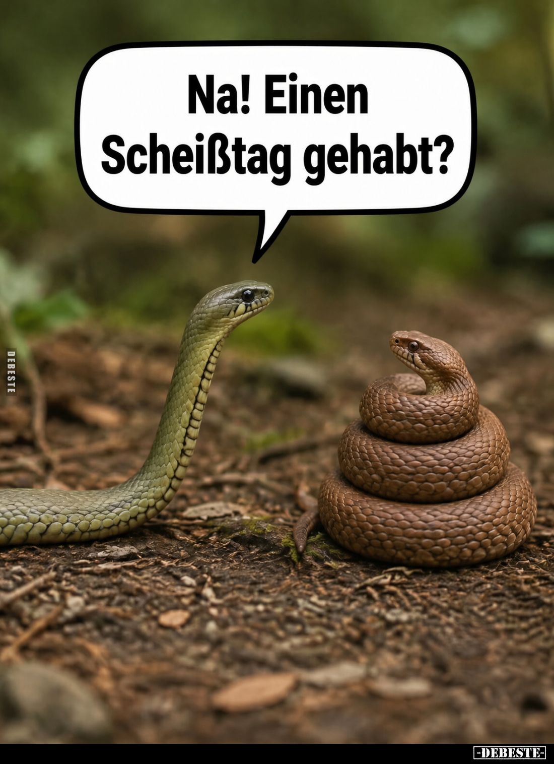 Na! Einen Scheißtag gehabt?