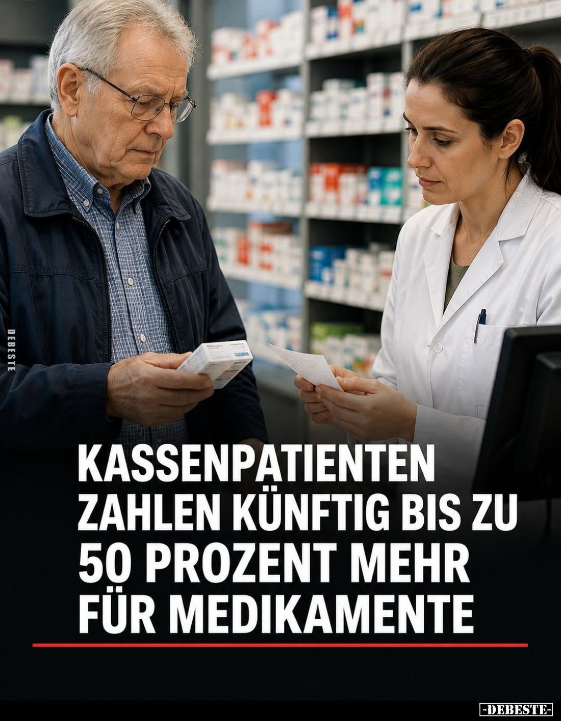 Kassenpatienten zahlen künftig bis zu 50 Prozent mehr für Medikamente