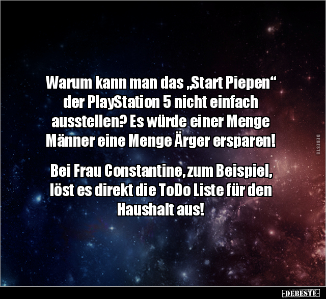Warum kann man das "Start Piepen" der PlayStation 5.. - Lustige Bilder | DEBESTE.de