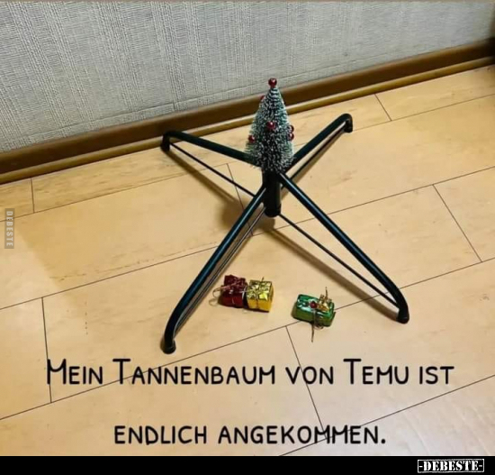 Mein Tannenbaum von Temu ist endlich angekommen.. - Lustige Bilder | DEBESTE.de