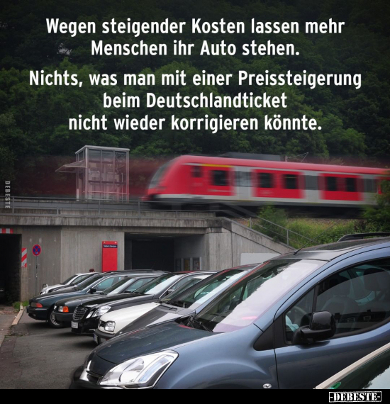 Wegen steigender Kosten lassen mehr Menschen ihr Auto.. - Lustige Bilder | DEBESTE.de