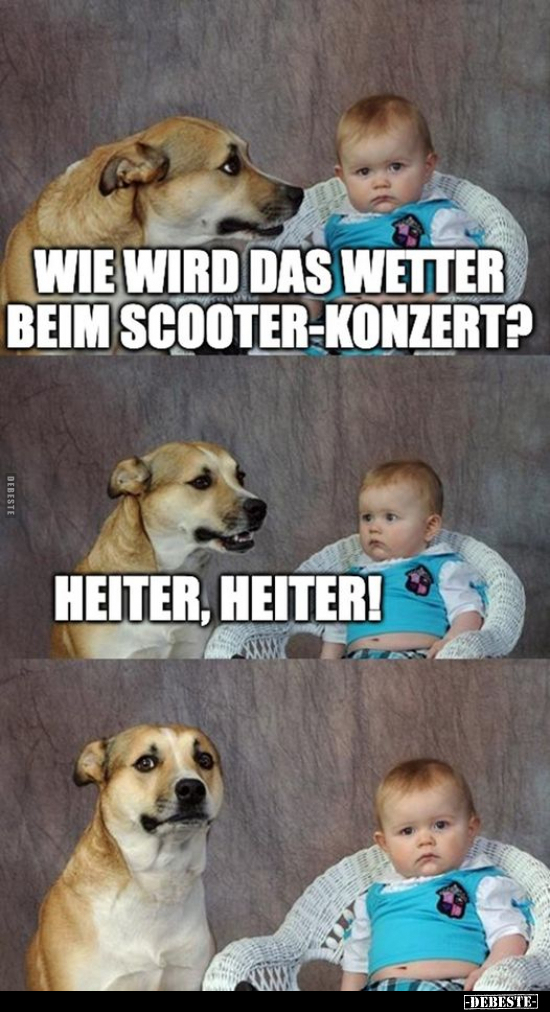 Wie wird das Wetter beim Scooter-Konzert?.. - Lustige Bilder | DEBESTE.de