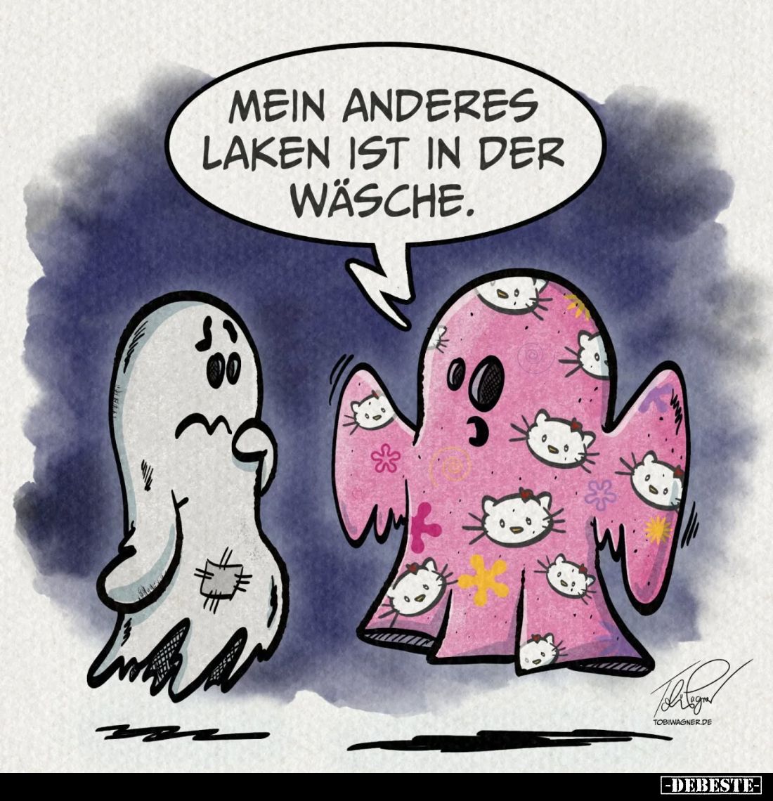 Mein anderes Laken ist in der Wäsche.