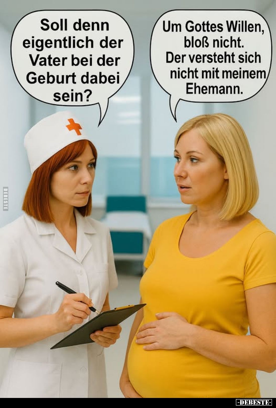 Soll denn eigentlich der Vater bei der Geburt dabei sein?.. - Lustige Bilder | DEBESTE.de