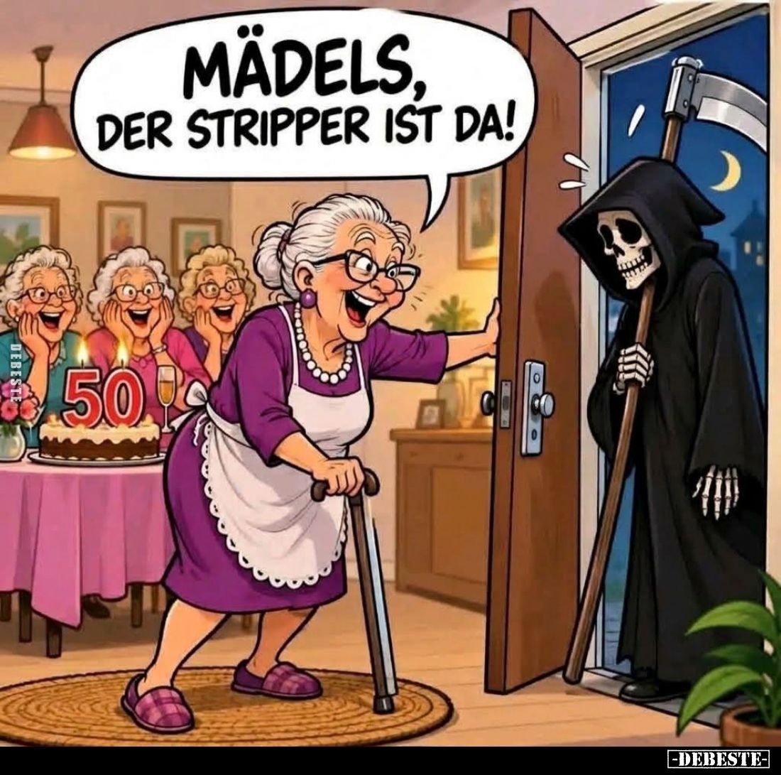Mädels, der Stripper ist da!