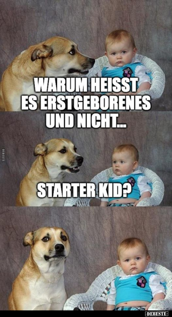 Warum heisst es Erstgeborenes und nicht... - Lustige Bilder | DEBESTE.de