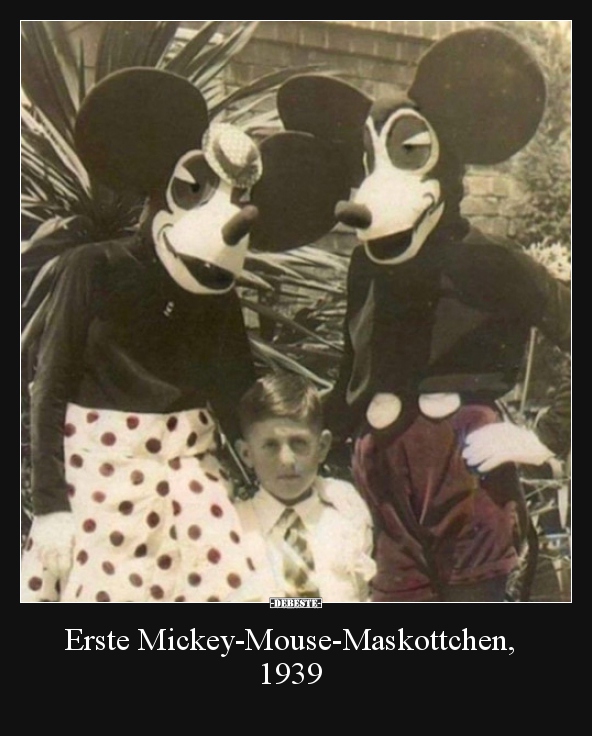 Erste Mickey-Mouse-Maskottchen, 1939.. - Lustige Bilder | DEBESTE.de