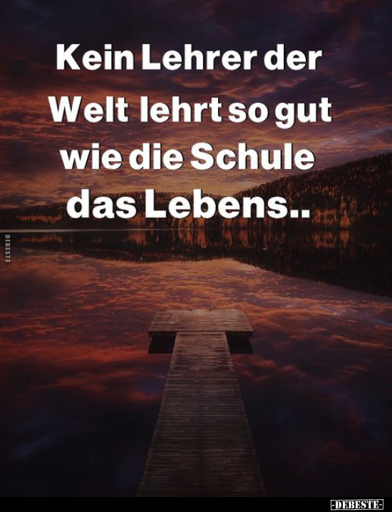 Kein Lehrer der Welt lehrt so gut wie.. - Lustige Bilder | DEBESTE.de