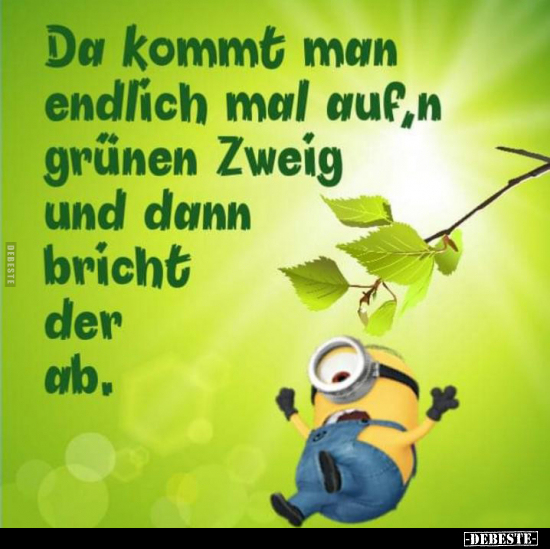 Da komm man endlich mal auf..