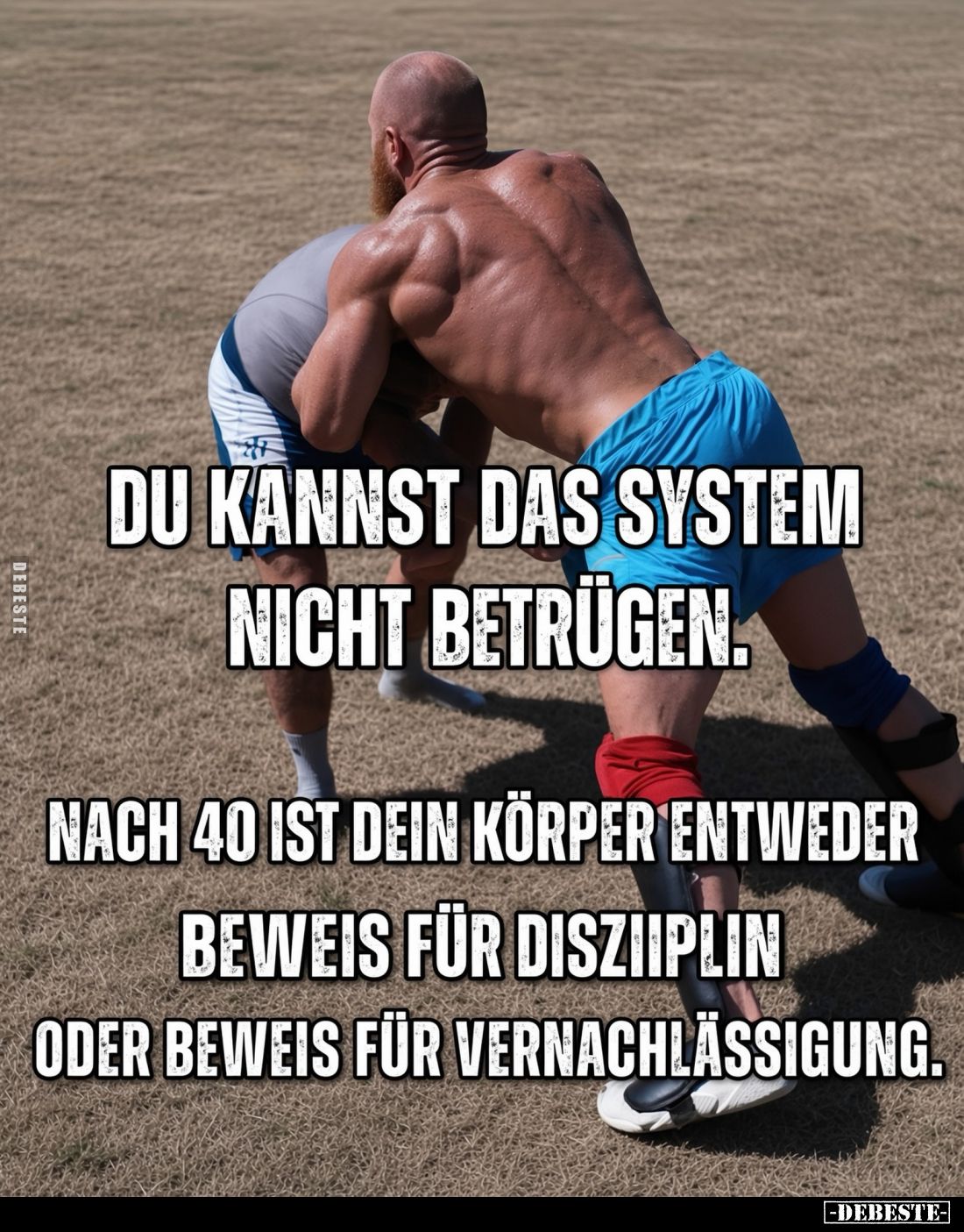 Du kannst das System nicht betrügen.
Nach 40 ist dein Körper entweder Beweis für Disziplin oder Beweis für Vernachlässigung.