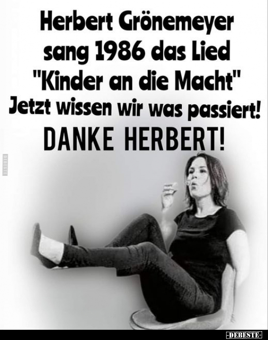 Herbert Grönemeyer sang 1986 das Lied.. - Lustige Bilder | DEBESTE.de