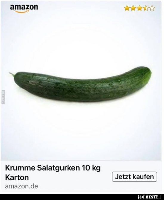 Krumme Salatgurken 10 kg Karton.. - Lustige Bilder | DEBESTE.de