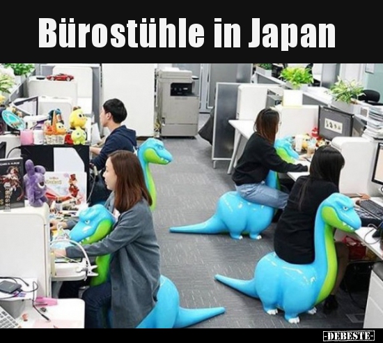 Bürostühle in Japan.. - Lustige Bilder | DEBESTE.de