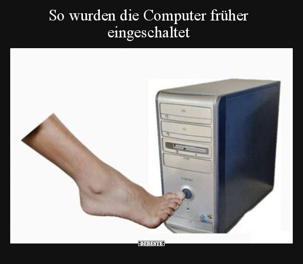 So wurden die Computer früher eingeschaltet.. - Lustige Bilder | DEBESTE.de