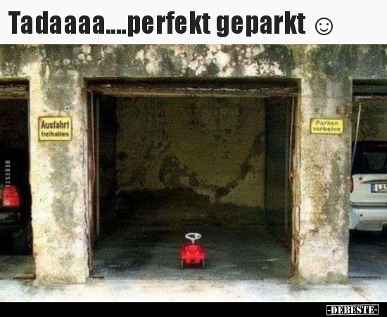 Tadaaaa....perfekt geparkt ☺
