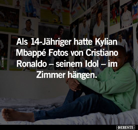 Als 14-Jähriger hatte Kylian Mbappé.. - Lustige Bilder | DEBESTE.de