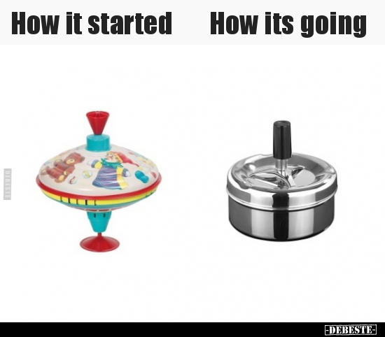 How it started      How its going..