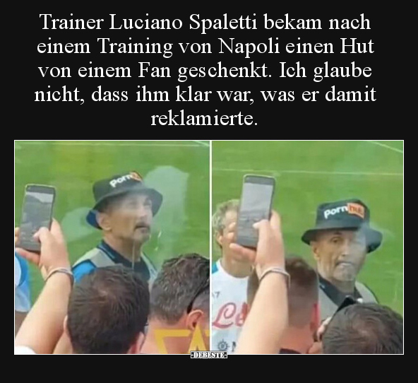 Trainer Luciano Spaletti bekam nach einem Training von.. - Lustige Bilder | DEBESTE.de